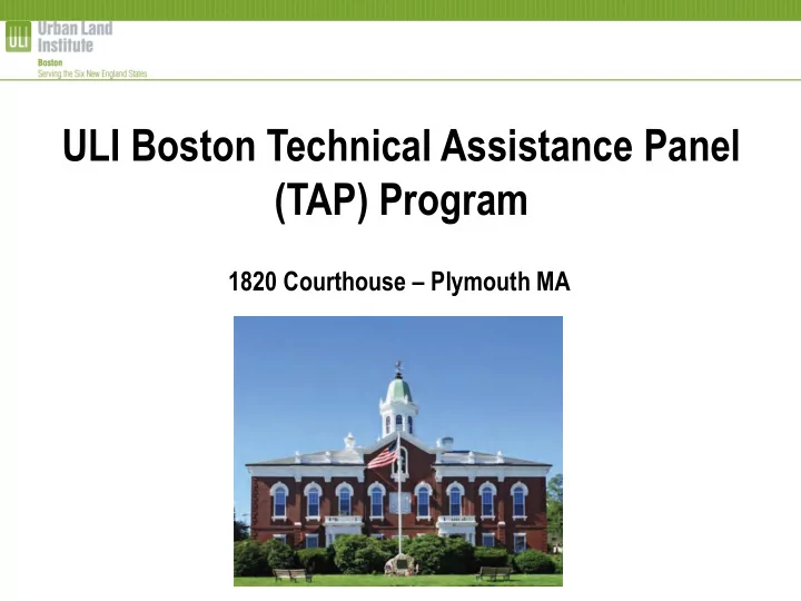 tap program