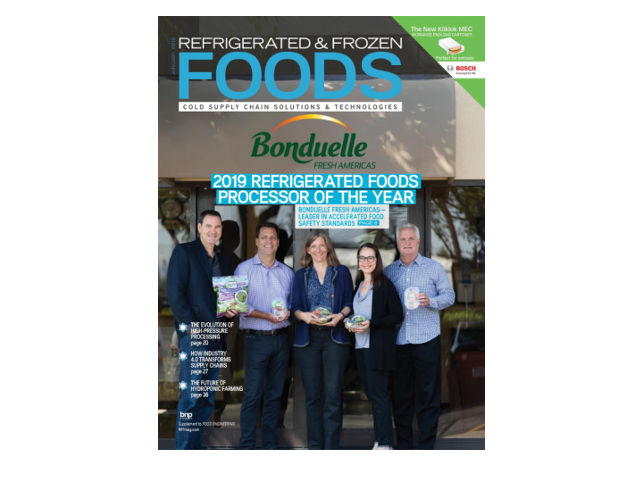 refrigerated foods processor of the year