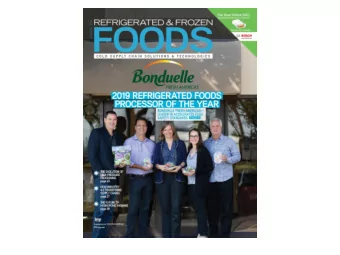 Refrigerated Foods Processor of the Year  This award honors a refrigerated foods processor for its