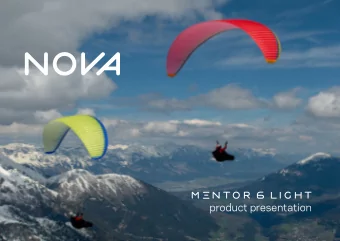product presentation  MENTOR 6 Light  Less weight, zero limits At home in the B class and