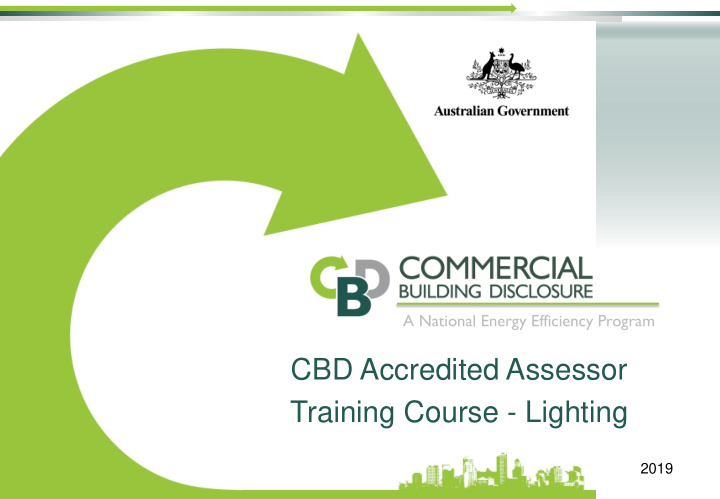 cbd accredited assessor training course lighting