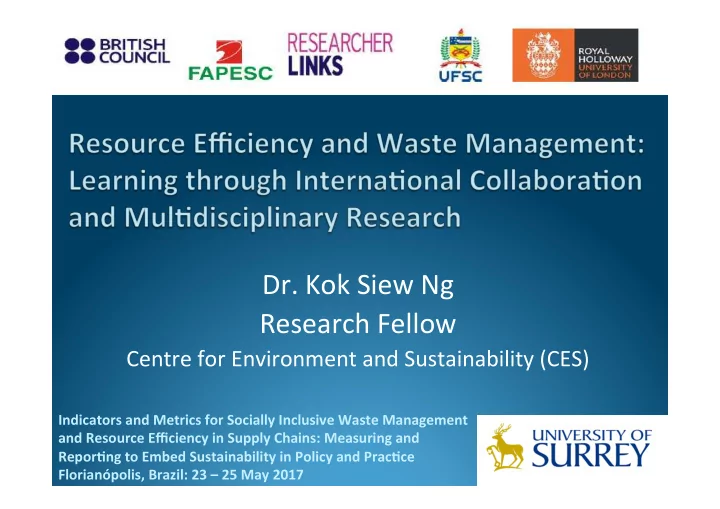 dr kok siew ng research fellow