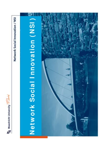 Netw ork Social I nnovation ( NSI )  Changes in society   Changing world  Globalization