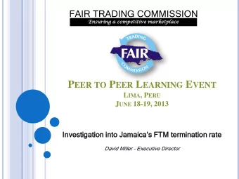 P EER TO P EER L EARNING E VENT L IMA , P ERU J UNE 18-19, 2013  Inves  esti  tigation in  gation