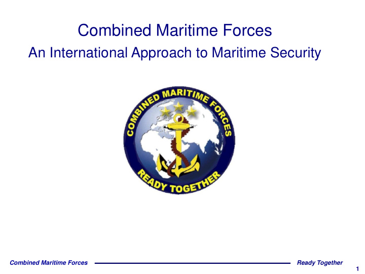 combined maritime forces