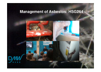 management of asbestos hsg264 content