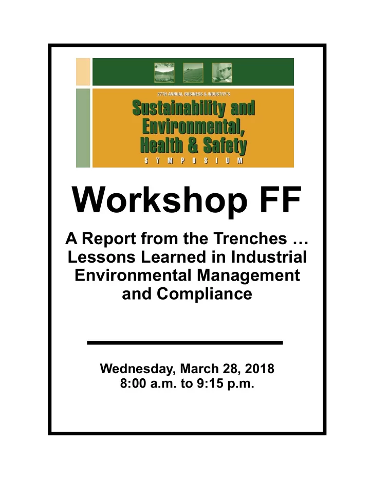 workshop ff