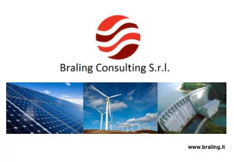 www.braling.it  Mission   Braling is an independent advisory, consultancy and co-investment firm