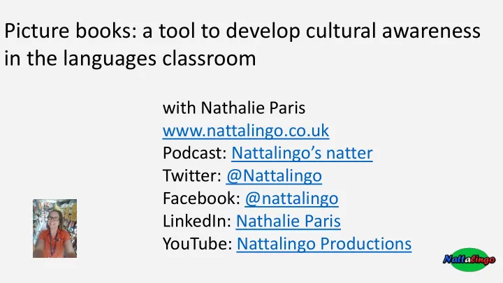 picture books a tool to develop cultural awareness in the