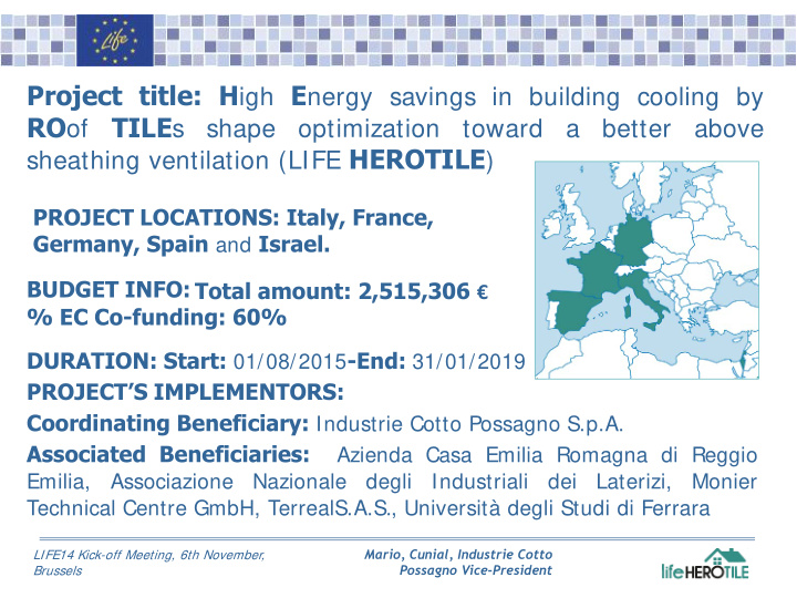 expected impacts considering that the tiles types to re