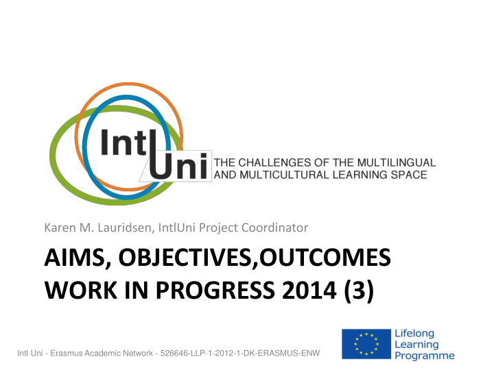 aims objectives outcomes