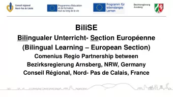 BiliSE  Bilingualer Unterricht- Section Europenne (Bilingual Learning  European Section)