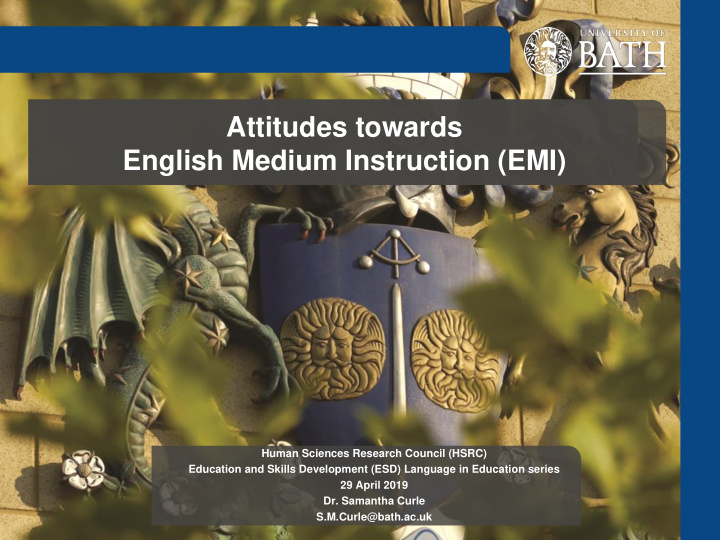 attitudes towards english medium instruction emi
