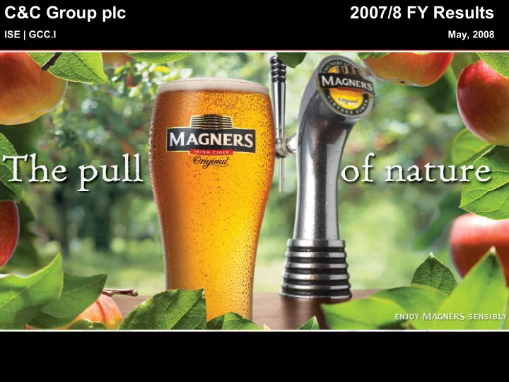 c c group plc 2007 8 fy results