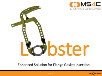 L    bster  The Enhanced So  Solu  lutio  ion for  r Fla  lange Gasket In  Insertio  ion
