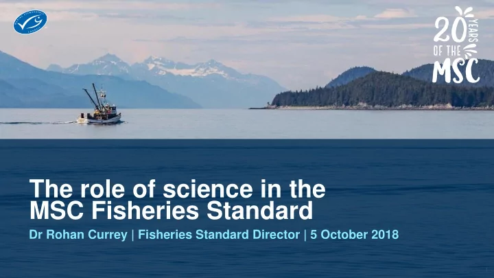 msc fisheries standard