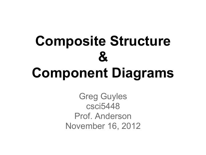 composite structure component diagrams