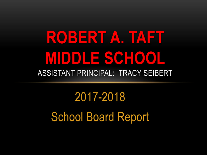 robert a taft middle school