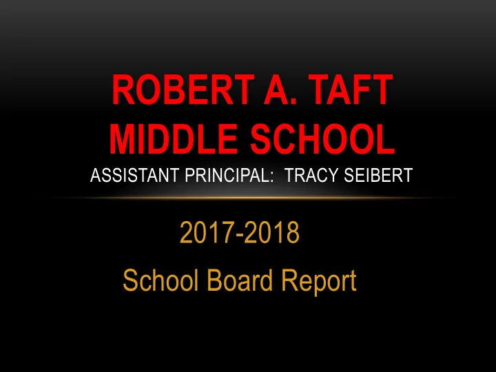 robert a taft middle school