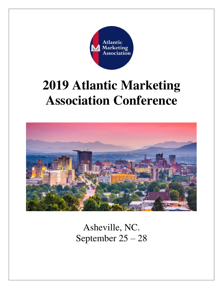 2019 atlantic marketing association conference