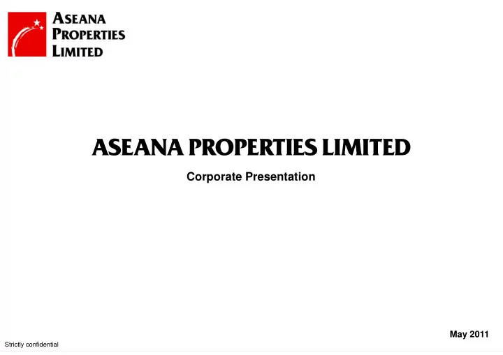 corporate presentation corporate presentation