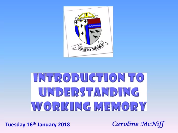 car aroline oline mcniff tuesday 16 th january 2018