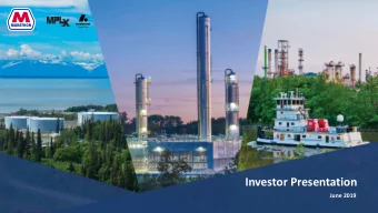 Investor Presentation  June 2019 orwa rd  L  F  ooking  Sta te me nts  This presentation