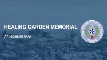 HEALING GARDEN MEMORIAL A T ASCARATE PARK EXCELLENCE  PROFESSIONALISM  INTEGRITY