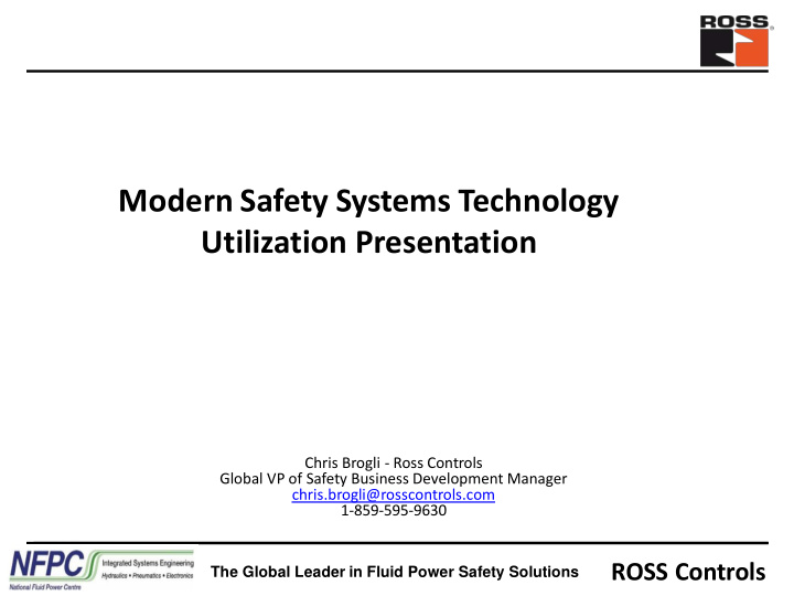 modern safety systems technology utilization presentation