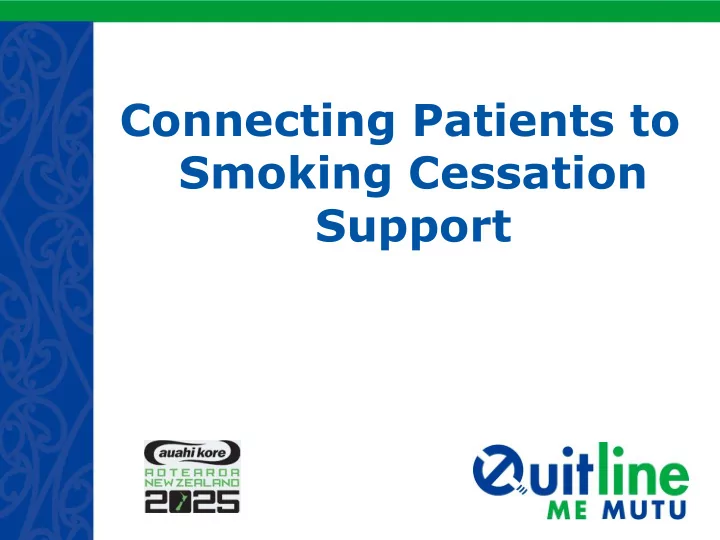 smoking cessation