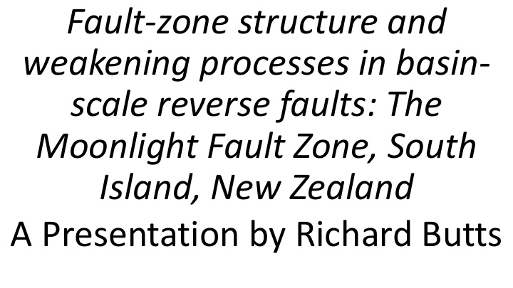 fault zone structure and