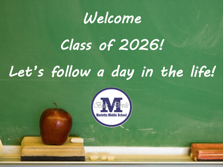welcome cla lass of 2026 let s follow a day in the life