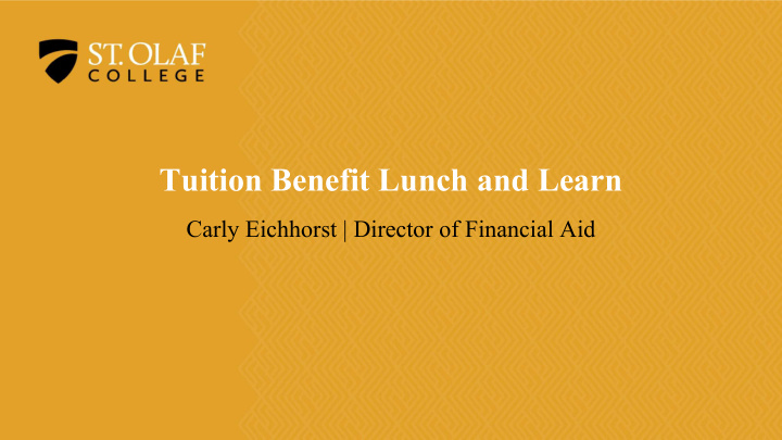 tuition benefit lunch and learn