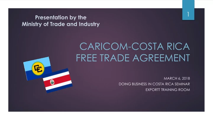 free trade agreement