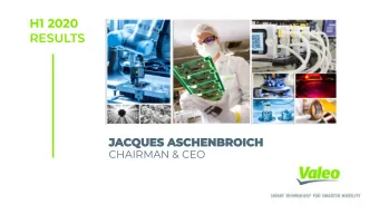 H1 2020  CHAIRMAN &amp; CEO  FIT  SOP 2019  SOP 2019  SOP 2019  New  X1.3  X1.6  X2.9  customer  in