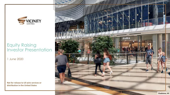 equity raising investor presentation