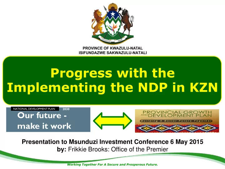 progress with the