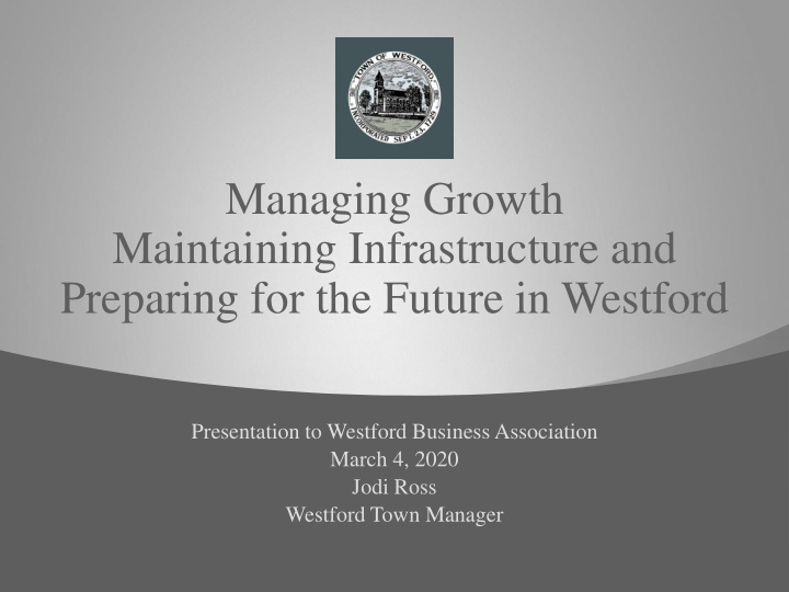 preparing for the future in westford
