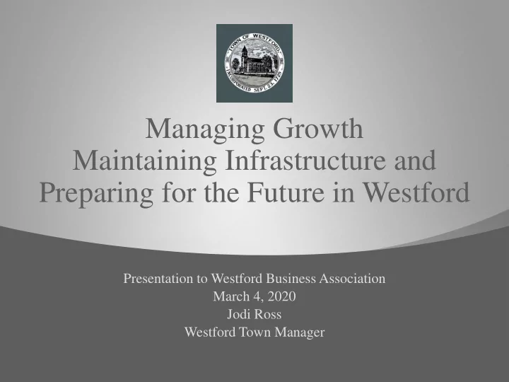 preparing for the future in westford