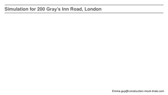 Simulation for 200 Grays Inn Road, London  Emma.guy@construction-mock-trials.com Mace