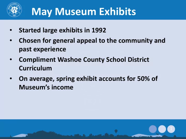 may museum exhibits