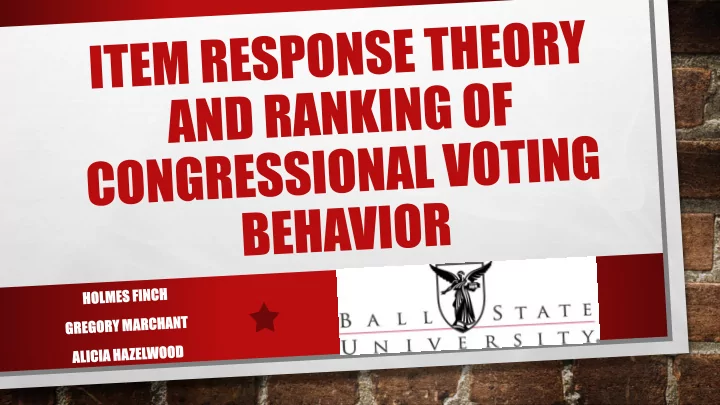 the use of rankings in social policy analysis