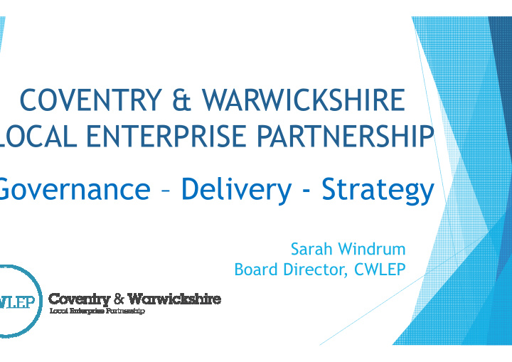 coventry warwickshire local enterprise partnership