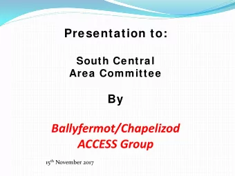 Ballyfermot/Chapelizod ACCESS Group 15 th November 2017  BC ACCESS 10/20  Arts Project  Smashing