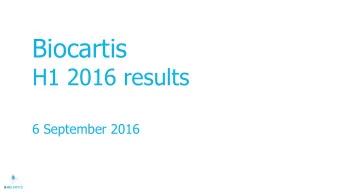 6 September 2016 Todays presenters  Ewoud Welten  Rudi Pauwels  Chief Financial  Chief Executive
