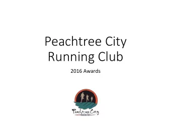 Running Club  2016 Awards  Club Awards  Categories:  -Rookie of the Year- man/woman  -Most Improved