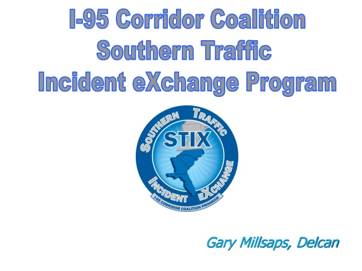 gary millsaps delcan i 95 corridor coalition