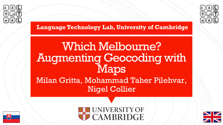which melbourne augmenting geocoding with maps