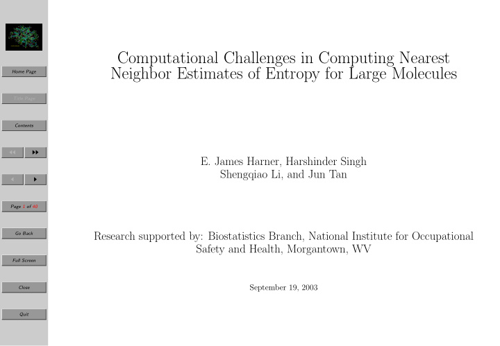 computational challenges in computing nearest neighbor