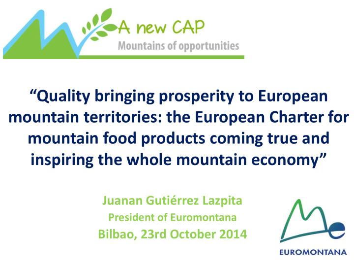 quality bringing prosperity to european